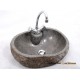 River Stone Sink With Faucet Hole