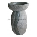 Pedestal River Stone Basin