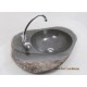 River Stone Sink Cylinder With Faucet Hole