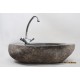 River Stone Sink Cylinder With Faucet Hole